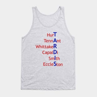 TARDIS - New Doctor Who Actor Names Tank Top